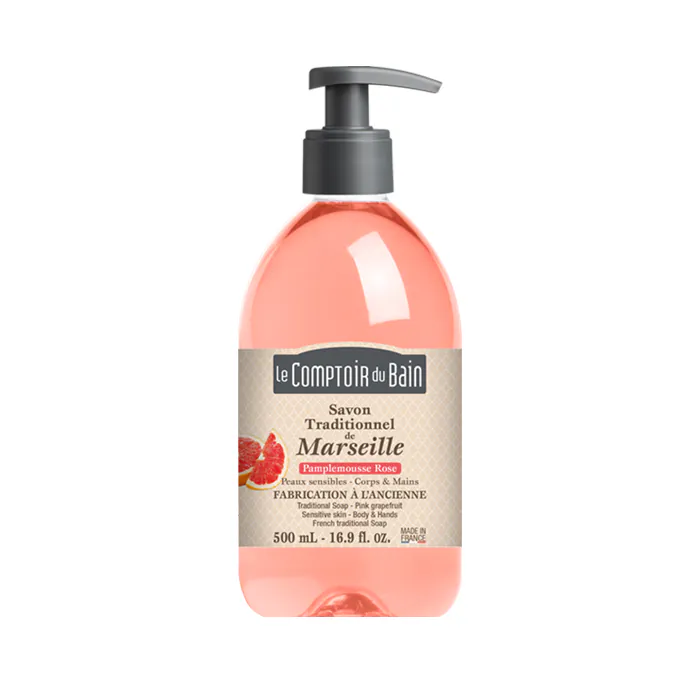 LCB SAVON LIQUIDE PAMPLEMOUSSE ROSE FLACON DE 500ML Boutique en ligne de  produits d'hygine et d'accessoires contre l'incontinence urinaire