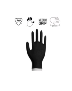 ABENA GANT D'EXAMEN NITRILE CLASSIC NP NOIR LARGE (100 UNITÉS) 