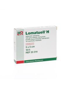 LOMATUELL TULLE GRAS H STER 5X5CM  PACK10