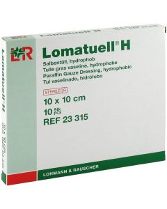 LOMATUELL TULLE GRAS H STERILE 10X10CM  PACK10