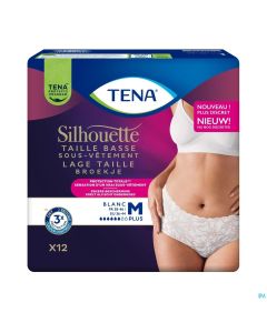 TENA SILHOUETTE PLUS TAILLE BASSE BLANC M