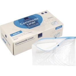 ABENA COMMODE LINER SAC PROTEGE SEAU AVEC COUSSIN ABSORBANT (20 UNITÉS)