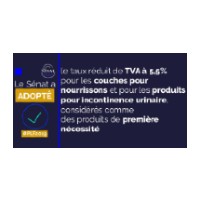 Taux TVA à 5,5% pour les protections pour incontinence.